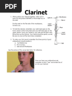 First Day Handout Clarinet