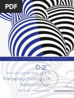 Abstracts of Presented Papers: 62nd Annual Convention of The Parapsychological Association