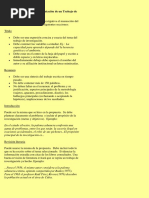 Recomendaciones para La Presentacion de Un Trabajo de Investigacion