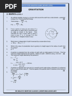 Gravitation (Practice Questions)