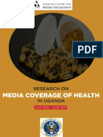 Media Coverage of Health in Uganda, July 2015-June 2017