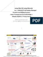 How To Setup Mini ISP Using Mikrotik PDF