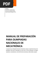 Manual de Preparacin para Olimpiadas Nacionales de Mecatrnic