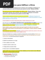 Usa Tus Palabras para Edificar A Otros