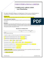 William Winner International Limited: Client Compliance Application Asset Monetization