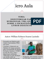 Desvitimizar para Humanizar: Uma Analise Sobre A Escravidão Nos Livros Didáticos