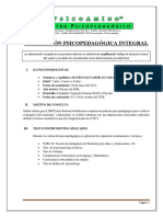 Informe Psicopedagogcio