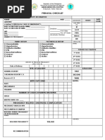 Prenatal Checklist: Type of Delivery