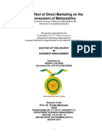 The Effect of Direct Marketing On The Consumers of Maharashtra A Consumer Survey of Metros in Maharashtra With Reference To Household Products Zeenat F.M.Khan - PDF