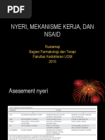 Nyeri, Mekanisme Kerja, Dan Nsaid: Rustamaji Bagian Farmakologi Dan Terapi Fakultas Kedokteran UGM 2015