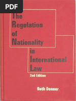 Ruth Donner, The Regulation of Nationality in International Law, 2nd Edition