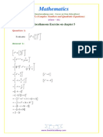 Mathematics: Miscellaneous Exercise On Chapter 5