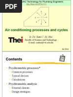 Air Conditioning Processes and Cycles: Ir. Dr. Sam C. M. Hui