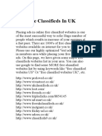 Free Classifieds in UK