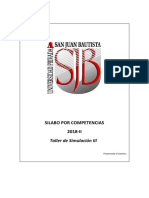 Silabo de Taller de Simulacion III 2018-Ii - 20180726135254