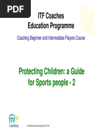 Protecting Children: A Guide For Sports People