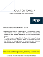 Introduction To Ucsp: Chapter 1: Understanding Culture, Society, and Politics