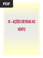 Cap. 10 - Ações Devidas Ao Vento