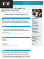 Preparatory Programme Master of Educational Studies (Leuven) PDF