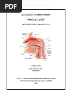 Mela Restania (372015002) Phonetics and Phonology