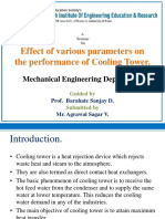 Effect of Various Parameters On The Performance of Cooling Tower