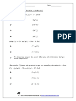 Composition Functions Worksheet