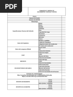 Formato Control de Documentos Del Vehiculo