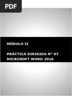 Practica Dirigida 7 - Ms. Word Avanzado Estilos Microsoft Word