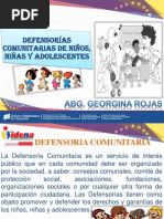 Defensoria Comunitaria de Niños, Niñas y Adolescentes