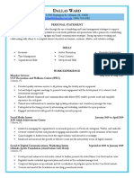 Resume - Dallas Ward