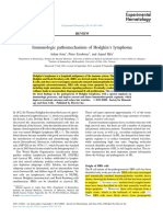 Immunologic Pathomechanism of Hodgkin's Lymphoma: Review