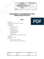 Funcionamiento y Mantenimiento Del Baño Termostatico