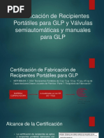 Certificación de Recipientes Portátiles para GLP y Válvulas - Osinergmin