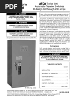 Asco ABT 300 30 To 230amp Operator