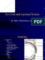 Eye Lids and Lacrimal System: Dr. Binto Akturusiano, SPM