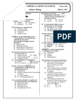 Ampere Academy of Science Neet Subject: Biology Hours: 1.00