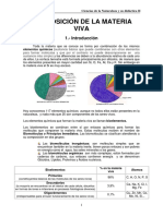 Tema 1 - Composición Materia Viva