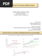 Longitudinal Research: Present Status and Future Prospects: John B. Willett & Judith D. Singer