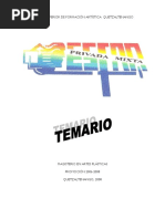 Temario de Artes Plc3a1sticas PDF