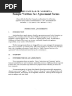 Sample Fee Agreement Forms