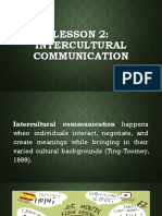 Lesson 2: Intercultural Communication