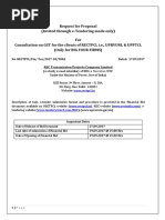 Request For Proposal (Invited Through E-Tendering Mode Only) For Consultation On GST For The Clients of RECTPCL I.e., UPRVUNL & UPPTCL (Only For Big Four Firms)