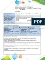 Guía de Actividades y Rúbrica de Evaluación - Actividad 3 - Desarrollar Fase de Campo