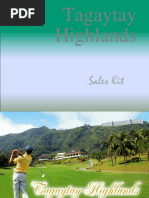 Tagaytay Highlands: Sales Kit