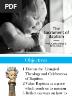 The Sacrament of Baptism: Prof. Carlo Enrico C. Tinio, M.A.L