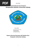 Analisis Web Universitas Subang PDF