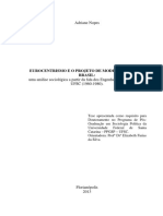 Eurocentrismo e o Projeto de Modernização Do Brasil