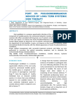 Pseudomembranous Candidiasis Induced by