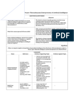 Taxonomy: Research Project: Thermodynamical Interpretation of (Artificial) Intelligence