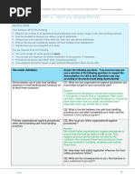 SITXFSA001 Assessment C2 Part A Practical Demo V1-0